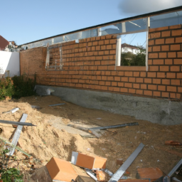 Agrandissement terrasse pour espace de jeu pour enfants Vaux-le-Penil